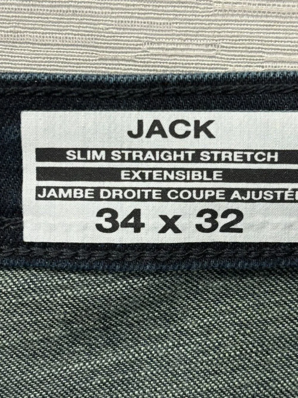 Buffalo David Bitton Jack Jeans Mens 34 x 32 Slim Fit Straight Dark Wash Denim - Picture 12 of 14